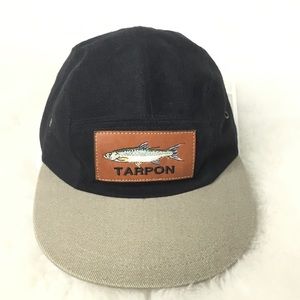 NWOT Black/Tan REEF RIDERS Tarpon Fishing Cap